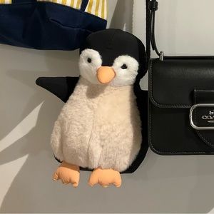 penguin plush purse crossbody bag